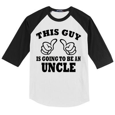 This Guy Is Going To Be An Uncle Kids Colorblock Raglan Jersey