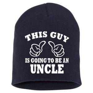 This Guy Is Going To Be An Uncle Short Acrylic Beanie