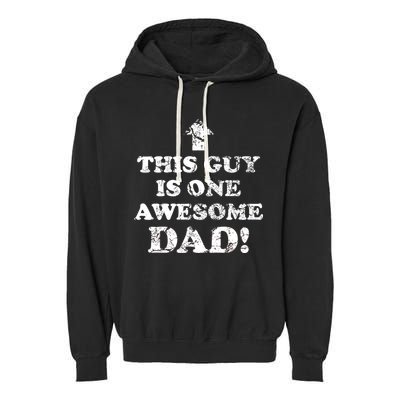 This Guy is One Awesome Dad Distressed Garment-Dyed Fleece Hoodie