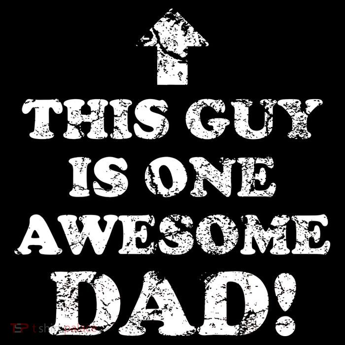 This Guy is One Awesome Dad Distressed Flexfit Unipanel Trucker Cap