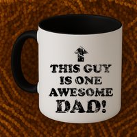 This Guy is One Awesome Dad Distressed Mug