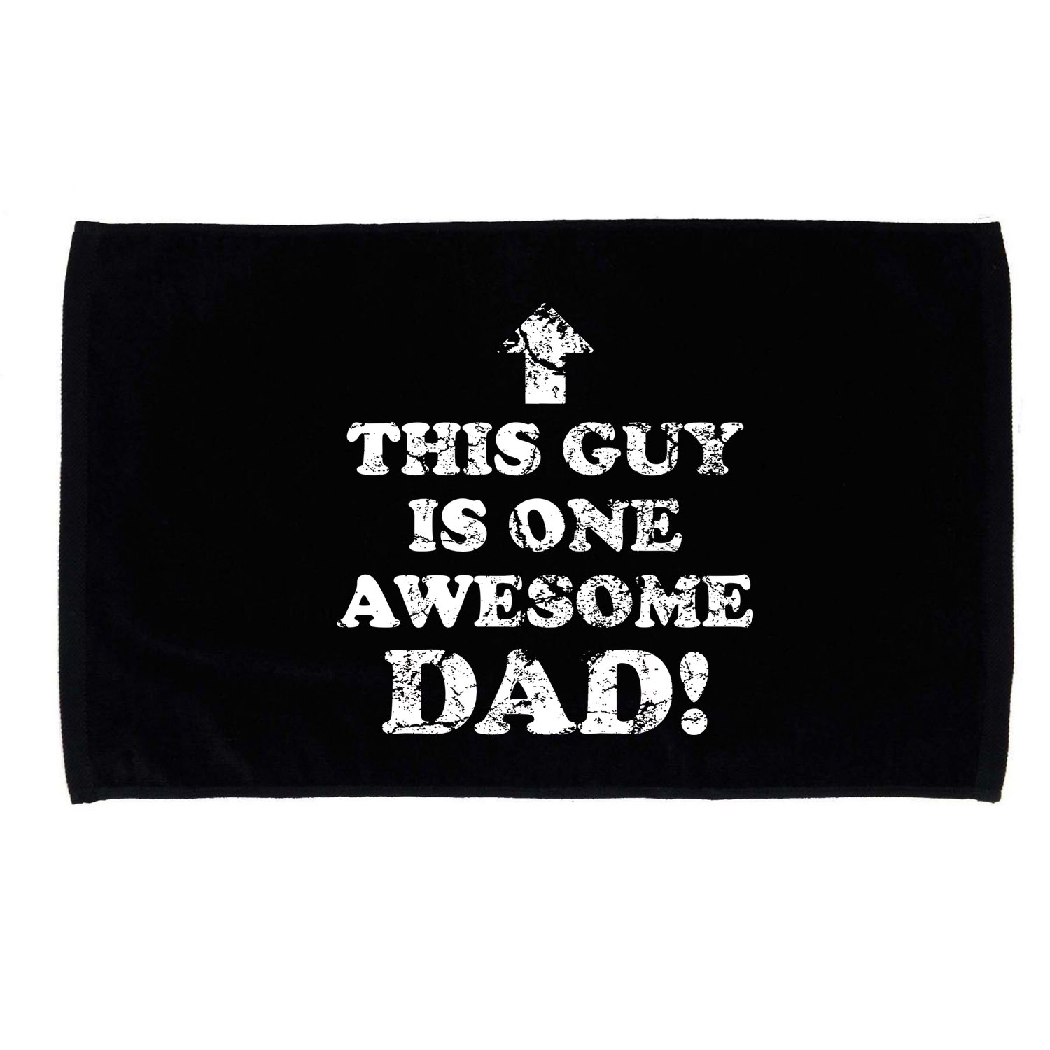 This Guy is One Awesome Dad Distressed Microfiber Hand Towel