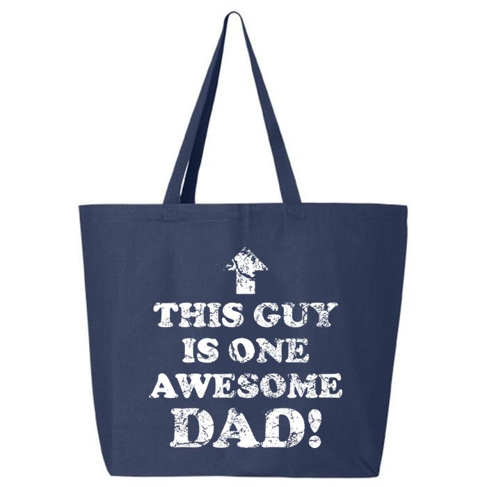 This Guy is One Awesome Dad Distressed 25L Jumbo Tote