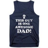 This Guy is One Awesome Dad Distressed Tank Top