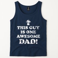This Guy is One Awesome Dad Distressed Tank Top