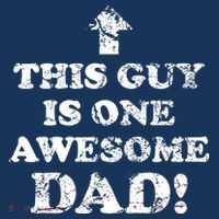 This Guy is One Awesome Dad Distressed Tank Top