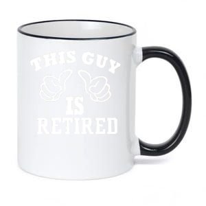 This Guy Is Retired Retirement 11oz Black Color Changing Mug