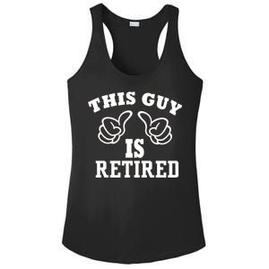 This Guy Is Retired Retirement Ladies PosiCharge Competitor Racerback Tank