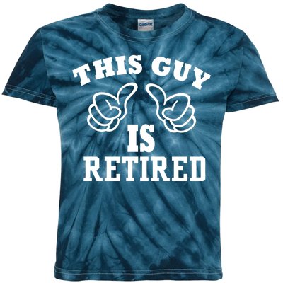 This Guy Is Retired Retirement Kids Tie-Dye T-Shirt