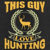 This Guy Love Hunting 7 Panel Mesh Trucker Snapback Hat