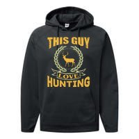 This Guy Love Hunting Performance Fleece Hoodie