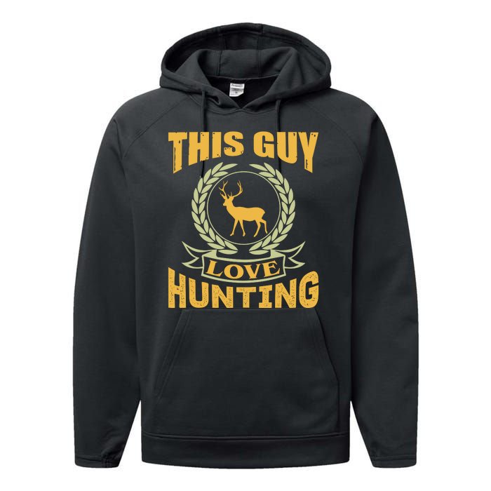 This Guy Love Hunting Performance Fleece Hoodie