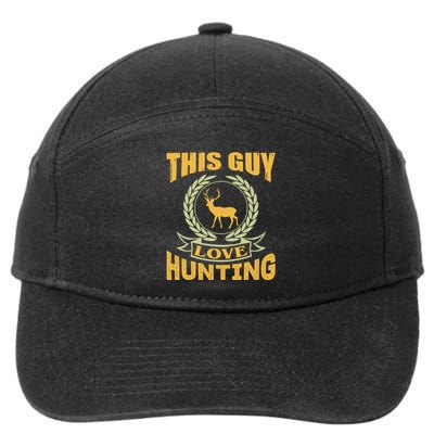 This Guy Love Hunting 7-Panel Snapback Hat