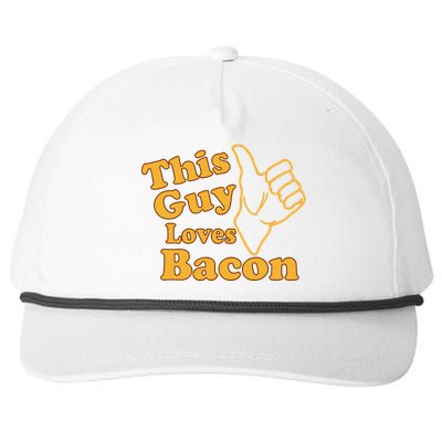 This Guy Loves Bacon Snapback Five-Panel Rope Hat