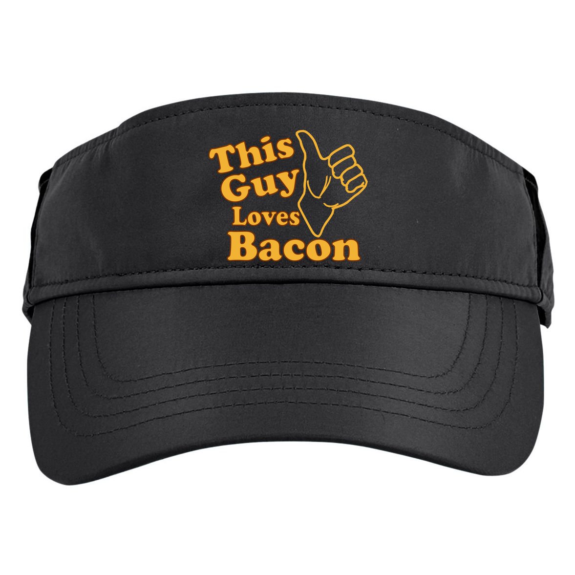 This Guy Loves Bacon Adult Drive Performance Visor