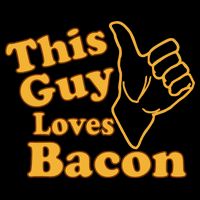 This Guy Loves Bacon Youth Performance Sprint T-Shirt