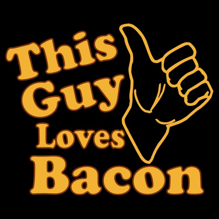 This Guy Loves Bacon Youth Performance Sprint T-Shirt