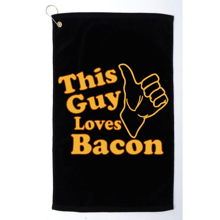 This Guy Loves Bacon Golf Towel