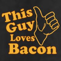 This Guy Loves Bacon Golf Towel