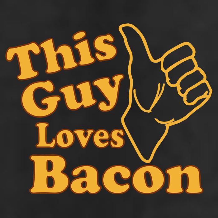 This Guy Loves Bacon Golf Towel