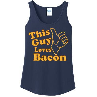 This Guy Loves Bacon Ladies Essential Tank