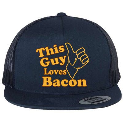 This Guy Loves Bacon Flat Bill Trucker Hat