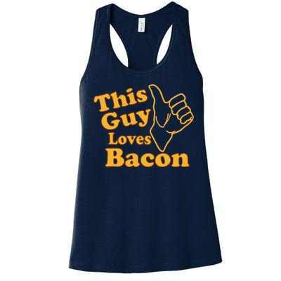 This Guy Loves Bacon Women's Racerback Tank