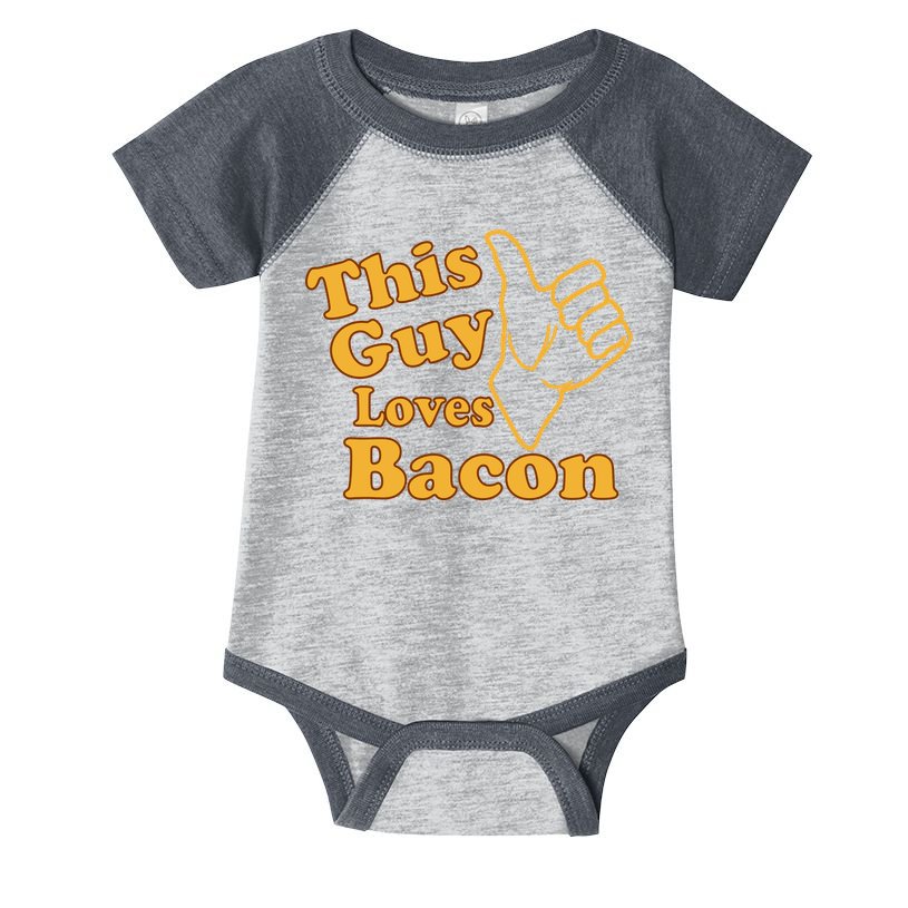 This Guy Loves Bacon Infant Baby Jersey Bodysuit