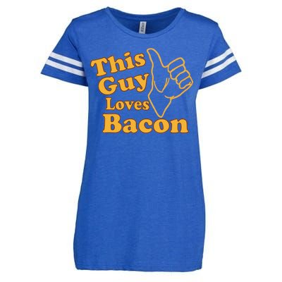 This Guy Loves Bacon Enza Ladies Jersey Football T-Shirt