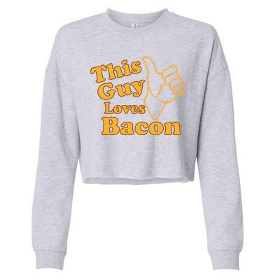 This Guy Loves Bacon Cropped Pullover Crew