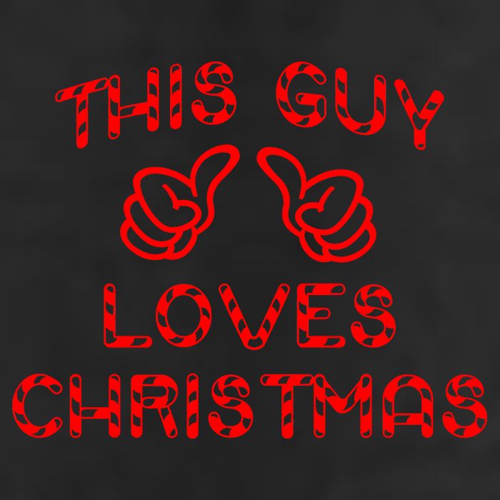 This Guy Loves Christmas 7 Panel Mesh Trucker Snapback Hat