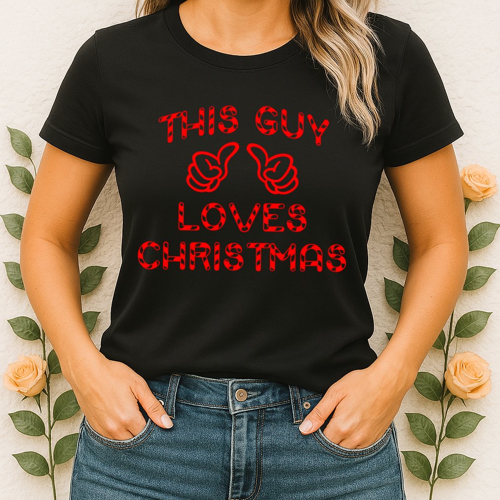 This Guy Loves Christmas Womens T-Shirt