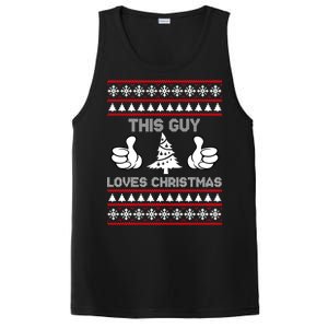 This Guy Loves Christmas Ugly Christmas Sweater PosiCharge Competitor Tank