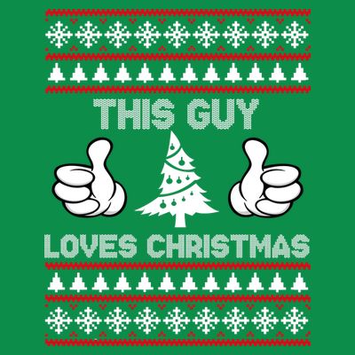 This Guy Loves Christmas Ugly Christmas Sweater T-Shirt