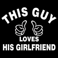 This Guy Loves His Girlfriend Drawstring Bag