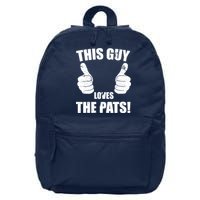 This Guy Loves The Pats 16 in Basic Backpack