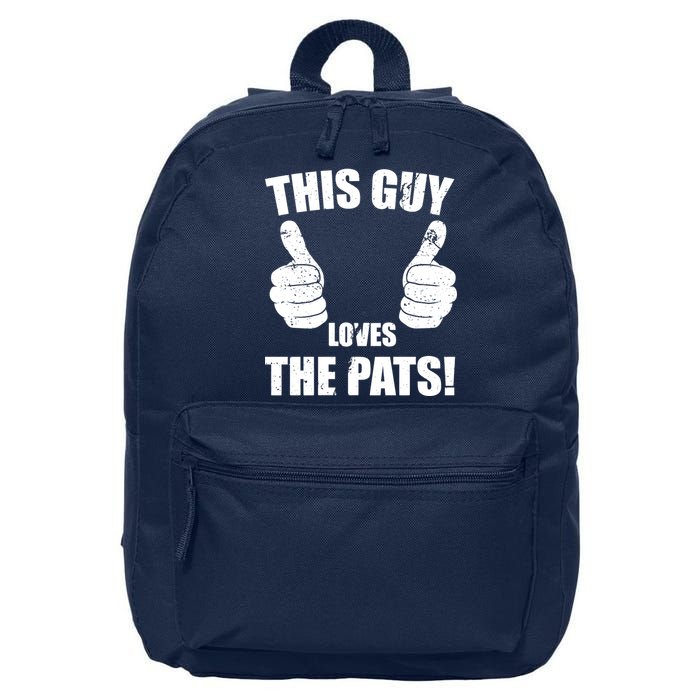 This Guy Loves The Pats 16 in Basic Backpack