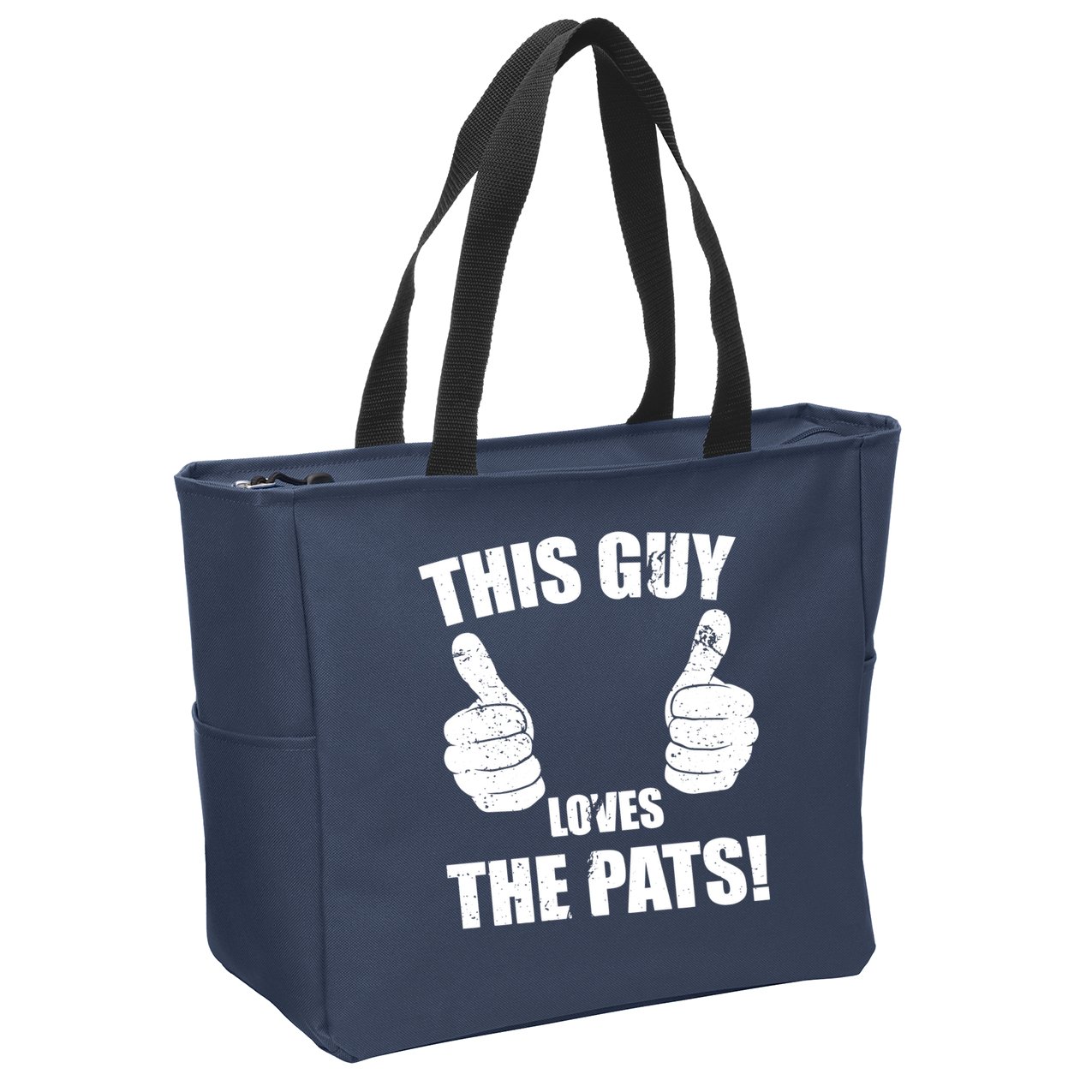This Guy Loves The Pats Zip Tote Bag