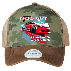 This Guy Still Plays With Cars Legacy Tie Dye Trucker Hat