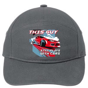 This Guy Still Plays With Cars 7-Panel Snapback Hat