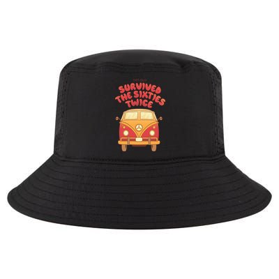 This Guy Survived The Sixties Twice Cool Comfort Performance Bucket Hat