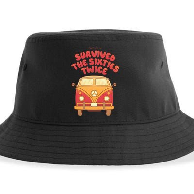 This Guy Survived The Sixties Twice Sustainable Bucket Hat