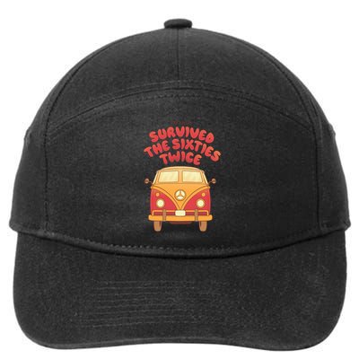 This Guy Survived The Sixties Twice 7-Panel Snapback Hat