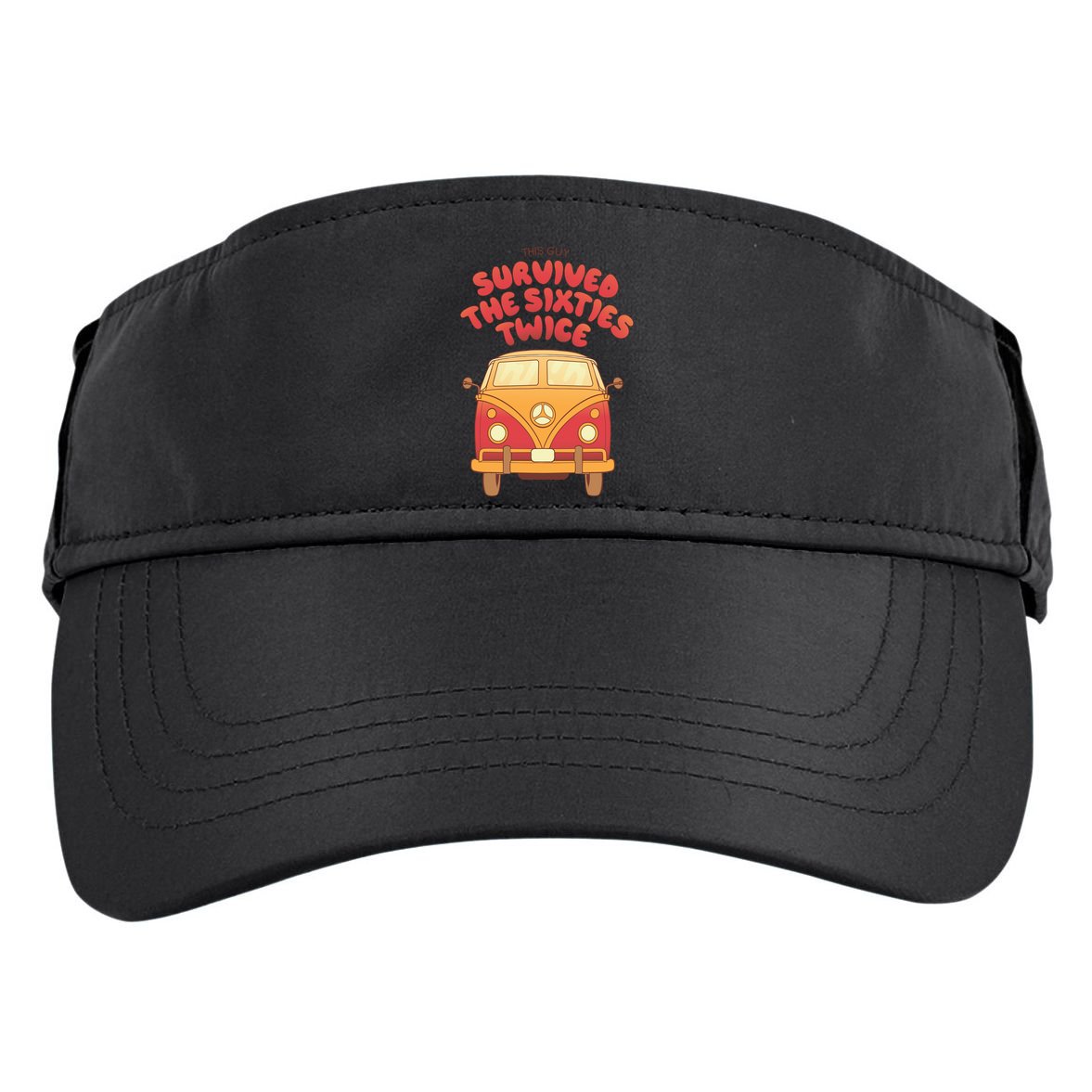 This Guy Survived The Sixties Twice Adult Drive Performance Visor