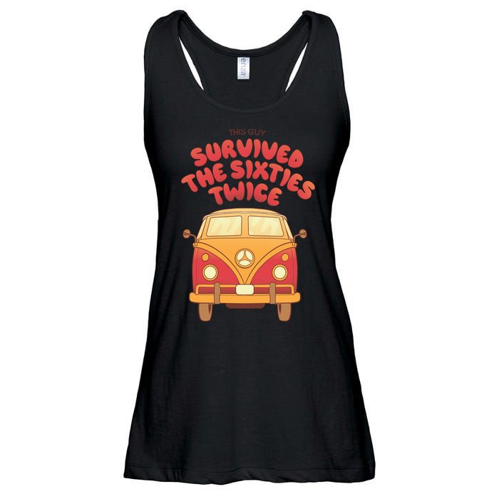 This Guy Survived The Sixties Twice Ladies Essential Flowy Tank
