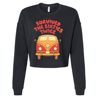 This Guy Survived The Sixties Twice Cropped Pullover Crew
