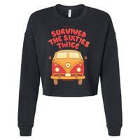 This Guy Survived The Sixties Twice Cropped Pullover Crew