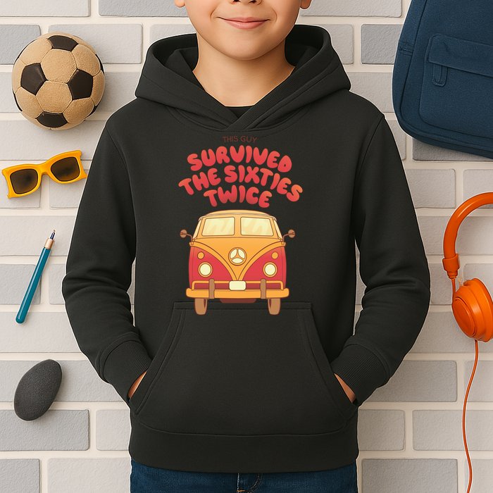 This Guy Survived The Sixties Twice Kids Hoodie