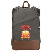 This Guy Survived The Sixties Twice Cotton Canvas Backpack