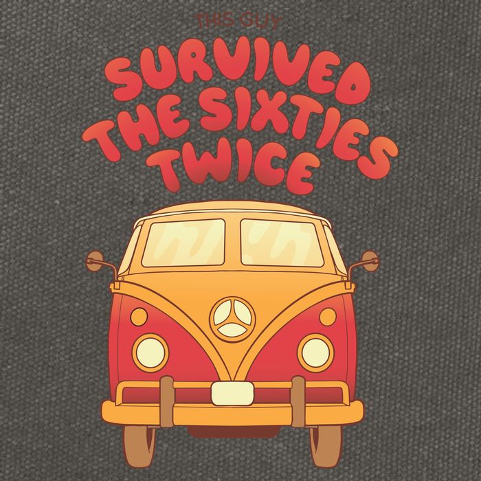 This Guy Survived The Sixties Twice Cotton Canvas Backpack